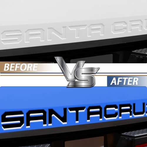 Tailgate Insert Letters Compatible for 2022 2023 2024 2025 Santa Cruz 4D Raised Tailgate Decal Letters