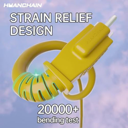 Indoor Outdoor Yellow Extension Cord 60 FT Waterproof 16