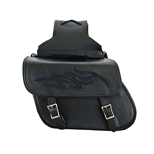 Motorcycle Saddle Bags Leather Motorcycle Luggage Bag with Gun Holsters For Softails Sportsters and Choppers Waterproof Luggage Bags