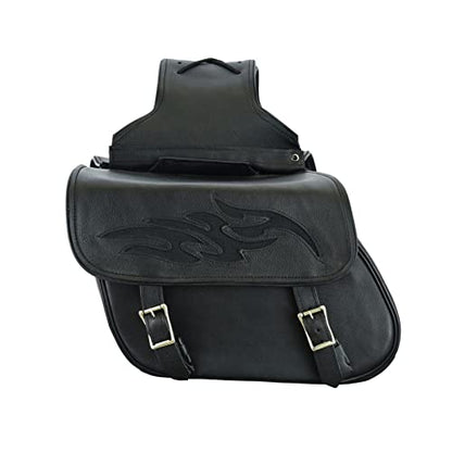 Motorcycle Saddle Bags Leather Motorcycle Luggage Bag with Gun Holsters For Softails Sportsters and Choppers Waterproof Luggage Bags