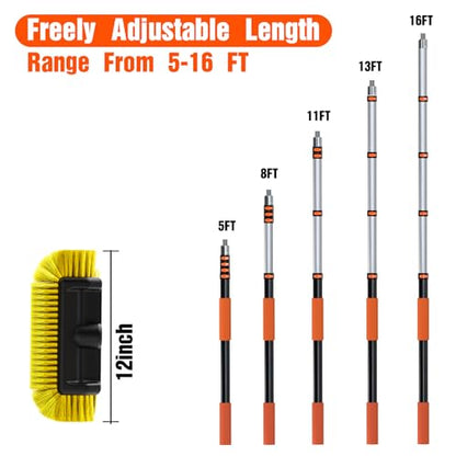 16FT Car Wash Brush with Long Handle