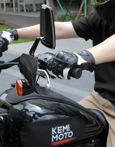 Sheepskin Leather Motorcycle Gloves for Men