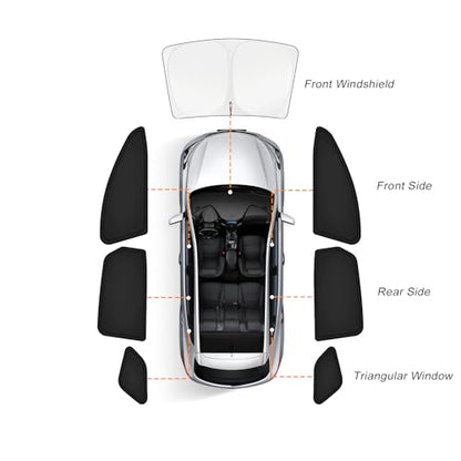 Car Window Shades for Tesla Model 3 2018 (7 Count)