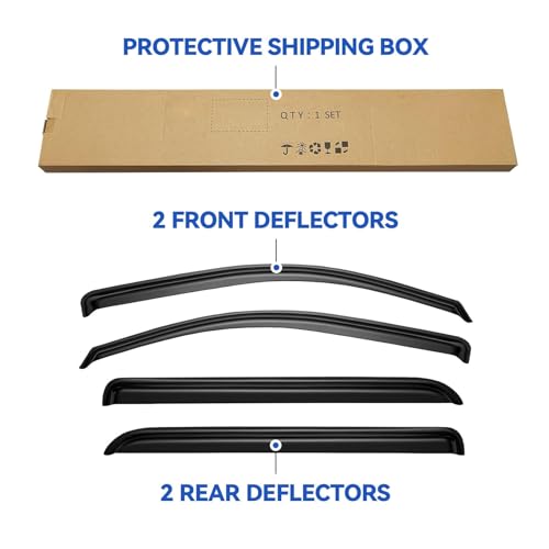 Window Visors Rain Guards for 2014