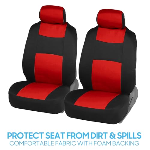 PolyPro Red Car Seat Covers Full Set with 4