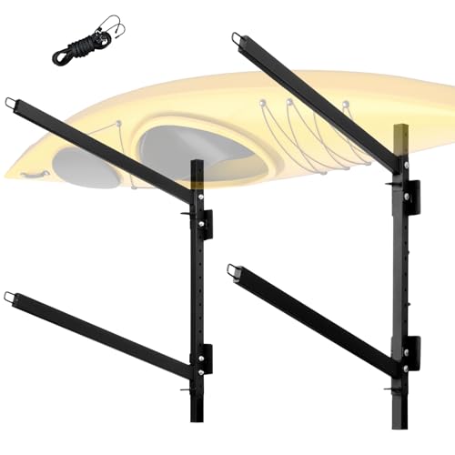 2 Levels Heavy Duty Freestanding Kayak & SUP Storage Rack Stand