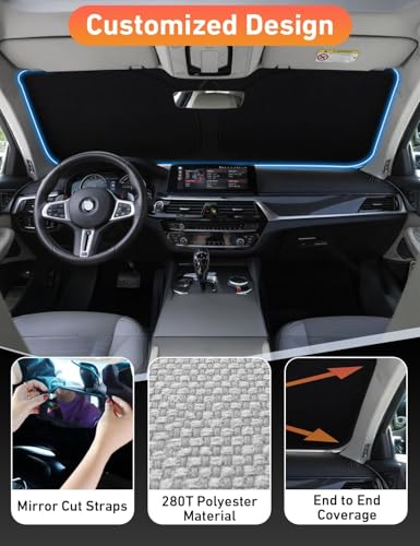 Windshield Sunshade Compatible for Chrysler 300 2005