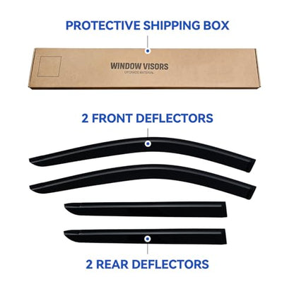 Window Visors Rain Guards for 2022 2023 2024 2025 2026 Nissan Pathfinder