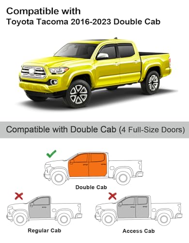 in Channel Window Visors Rain Guards for Toyota Tacoma 2016