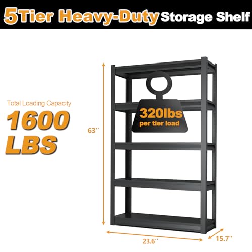 63H Metal Kitchen Storage Shelves