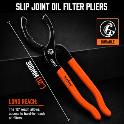 12" Adjustable Oil Filter Pliers