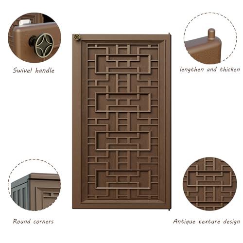 Indoor Outdoor Storage Cabinet Waterproof with 1 Shelf