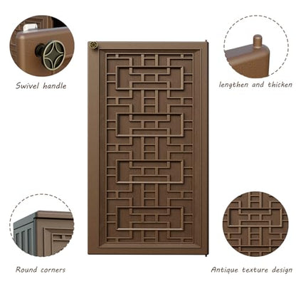 Indoor Outdoor Storage Cabinet Waterproof with 1 Shelf
