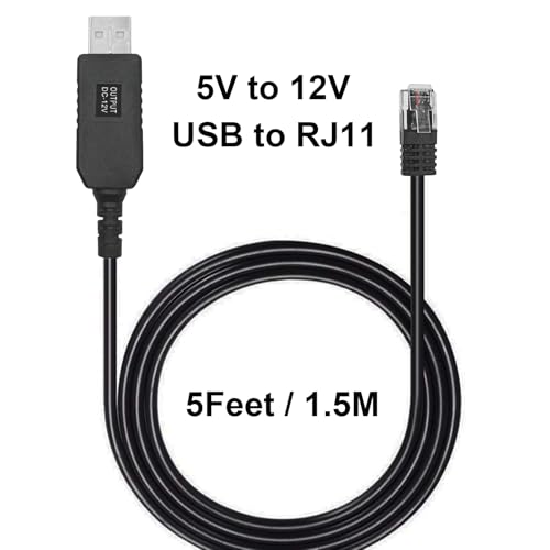 USB to RJ11 Radar Detector Cable 5Ft (5 Foot)