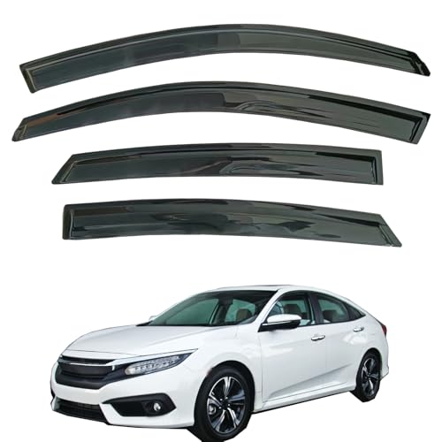 Outside Rain Guards Compatible with Honda Civic Sedan 16