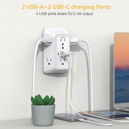 Wall Outlet Extender with Night Light