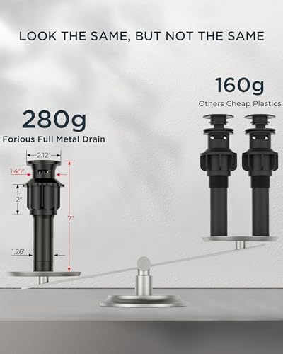 Bathroom Sink Faucet 3 Hole Black 8 Inch Widespread
