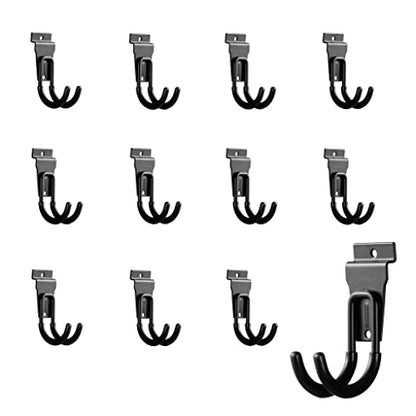 12Pack Slatwall Hooks Heavy Duty Slatwall Accessories Garage Small J Slatwall Hooks and Hangers
