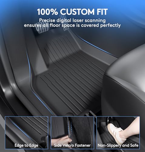 Floor Mats Fits for Tesla Model Y 5 (6 Count)