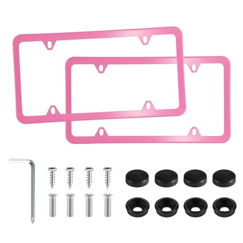 4 Holes Stainless Steel License Plate Frames