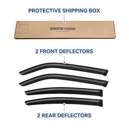 Window Visors Rain Guards for 2006 2007 2008 2009 2010 Dodge Charger