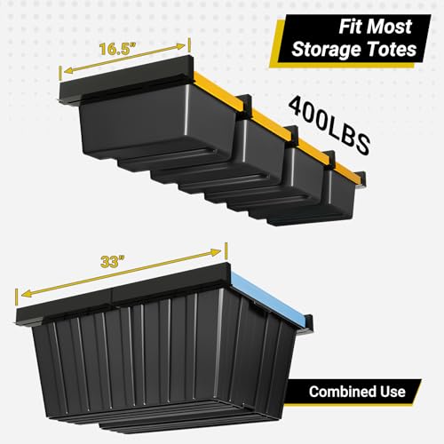 Overhead Garage Storage Rack for Totes (5 Count)