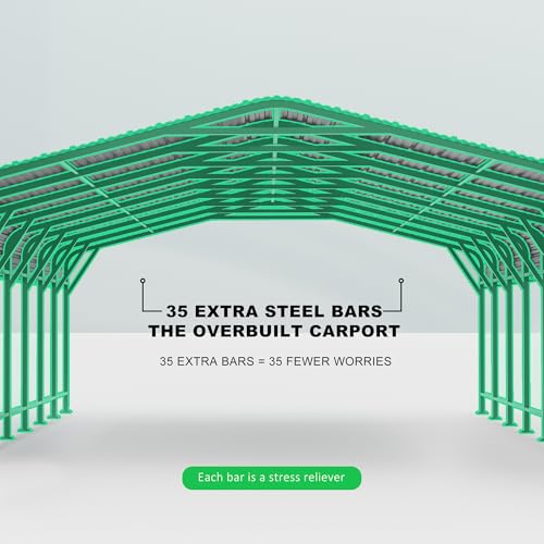 20x20 Heavy Duty Metal Carport