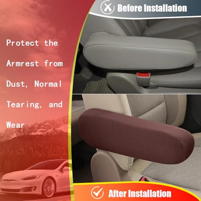 2PC Car Front Seat Armrest Covers