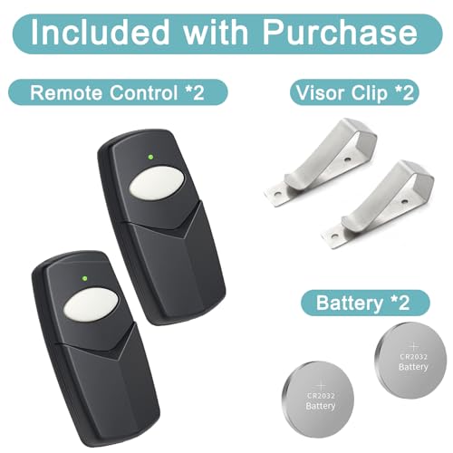 2 for 893MAX LiftMaster Chamberlain Craftsman Garage Door Opener Remote