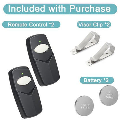 2 for 893MAX LiftMaster Chamberlain Craftsman Garage Door Opener Remote