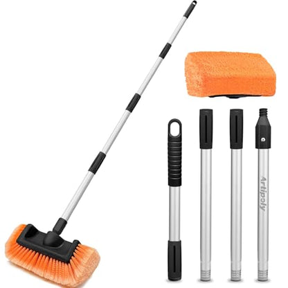 65" Five Sided Car Wash Brush with Extension Pole