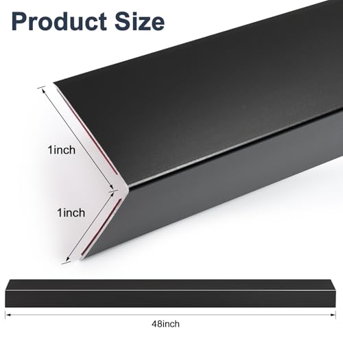 10PCS 48" Black Metal Corner Protectors