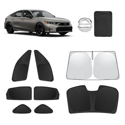 8pcs Car Window Shades for 11th Gen Honda Civic (8 Count)