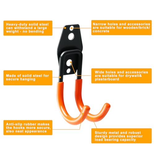 Heavy Duty Garage Hooks for Hanging (2 Count)