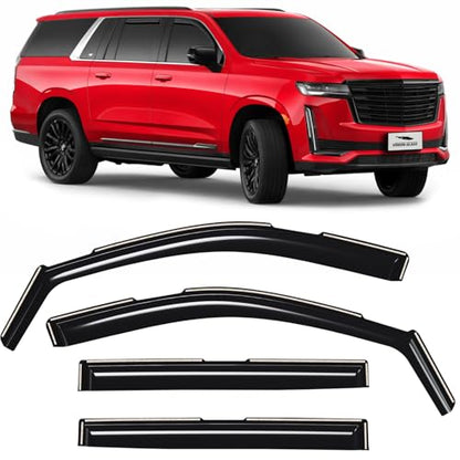 in Channel Extra Durable Rain Guards for Cadillac Escalade ESV 2021 (4 Count)