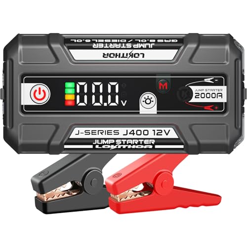 J400 Portable Jump Starter for Upto 8.0L Gas & 6.0L Diesel Engines