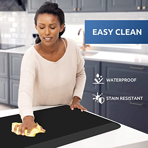 Kitchen Mat Cushioned Anti Fatigue Kitchen Rug 0.8inch Water Resistant Non Slip Kitchen Rugs and Mats Standing Desk Mat Comfort Floor Mats for Kitchen Sink Office