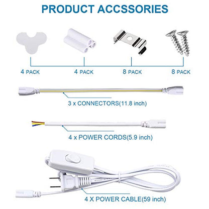 4 Pack Led Shop Lights