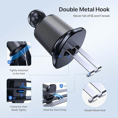 Phone Holders for Your Car with Metal Hook Clip