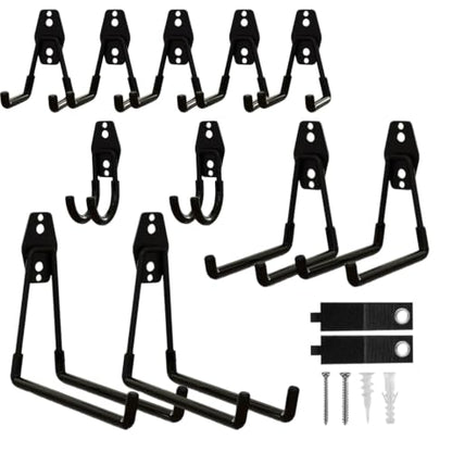 Garage Hooks 12 Pack Wall Hooks for Hanging Heavy Duty Ladders (12 Count)