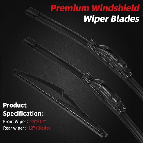 Premium Windshield Wiper Blades Replacement for Nissan Rogue 2014