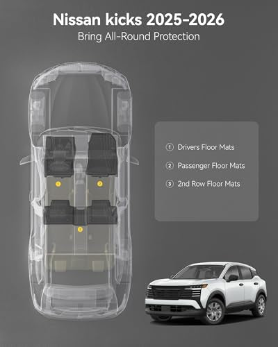 Floor Mats for Nissan Kicks 2025 2026