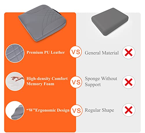 Memory Foam Car Seat Cushion for Driving Comfort and Office Use