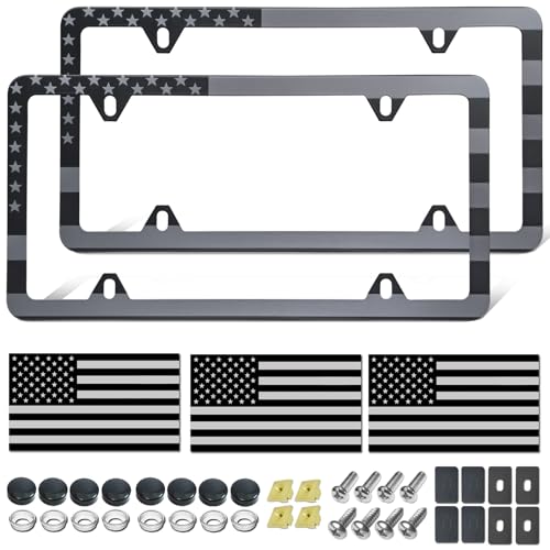 American Flag License Plate Frames