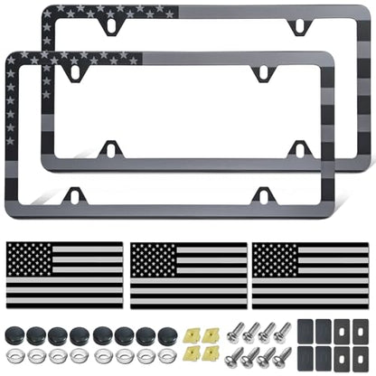 American Flag License Plate Frames