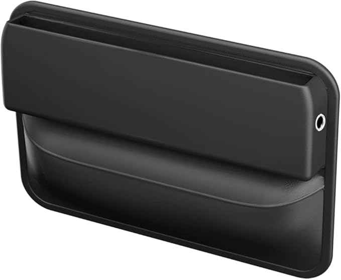 Car Seat Gap Filler Organizer,Premium PU Leather Storage Box No Slip Pad Compatible with Phone Key Wallet Phone Sunglasses Pockets Seat Catcher Holders Console Side Organizers Driver Side