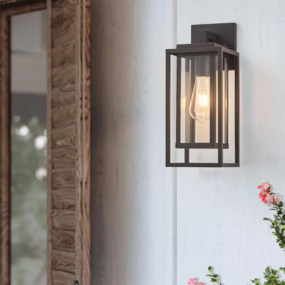 14" Outdoor Wall Light Fixtures Waterproofed Exterior Lantern W (2 Count)