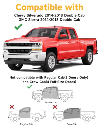 Window Visors Rain Guard for Chevy Silverado (4 Count)