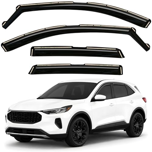 Window Deflectors Smoke Tinted in (4 Count)
