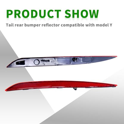 Tail Rear Bumper Reflector Red Compatible with Model Y 2000 (2 Count)